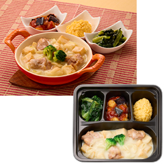 よつば食堂 ポテトとチキンのグラタン風