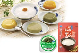 ��H�E�������E�f�U�[�g�ȂǁA���炩���̒��x�ʂɕ��ނ��ꂽ�H�i����葵���Ă��܂�