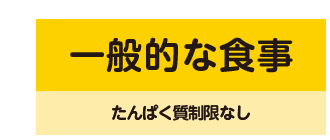 常食の朝食 たんぱく質:上限なし 低たんぱく質食品:不採用