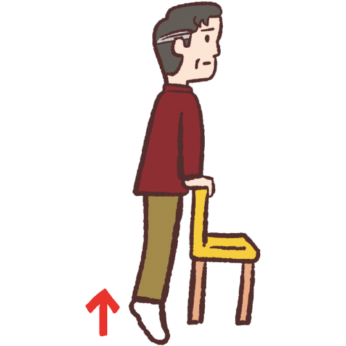 画像：かかと上げ