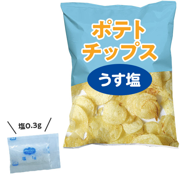 ポテトチップス うす塩　塩0.3g
