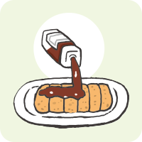 揚げ物はとろみのあるあんやソースでやわらかくなる