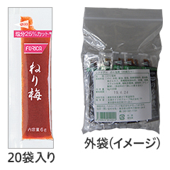 ホリカ ねり梅 6g×40の詳細 | 介護食品・栄養調整食品の通販・宅配なら